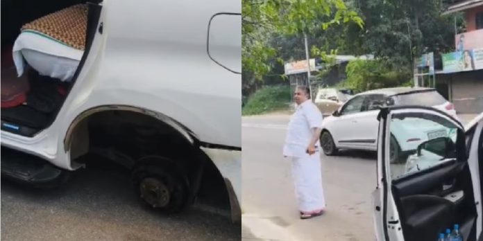 minister-Saji-Cheriyans-car-met-with-accident