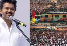 കാണാനും കേള്ക്കാനും എത്തിയവരുടെ സുരക്ഷ ഉറപ്പാക്കി, ഡിഎംകെയെ കടന്നാക്രമിച്ച് വിജയിയുടെ ഈറോഡ് പൊതുയോഗം