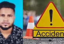 നിയന്ത്രണം വിട്ട ബൈക്ക് ഇലക്ട്രിക് പോസ്റ്റിലിടിച്ച് യുവാവ് മരിച്ചു