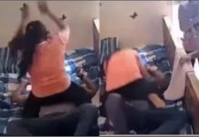 ഭര്ത്താവിനെ തള്ളിയിട്ട് മുകളില് കയറി നെഞ്ചില് ക്രൂരമായി മര്ദ്ദിക്കുന്നു, എല്ലാം ക്യാമറയില് | വീഡിയോ