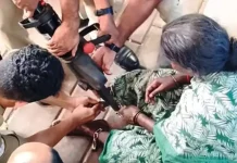 ഭാര്യയുടെ അമിത മദ്യപാനം, ചങ്ങലക്കിട്ട് പൂട്ടി ഭർത്താവ്