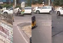 മദ്യപിച്ച് യുവാവിൻ്റെ പരാക്രമം; ട്രാഫിക് ഉദ്യോഗസ്ഥനെ ബോണറ്റിൽ വലിച്ചിഴച്ചത് ഒരു കിലോമീറ്ററോളം ദൂരം