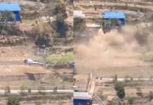 ലാൻഡിങ് പിഴച്ചു, ഞൊടിയിടയിൽ കീഴ്മേൽ മറിഞ്ഞു; നേപ്പാളിൽ ഹെലികോപ്റ്റർ തകർന്ന് വീണു