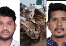 കാറുകൾ തമ്മിൽ കൂട്ടിയിടിച്ച് അപകടം; രണ്ട് മലയാളികള് ഉള്പ്പെടെ മൂന്ന് പേര്ക്ക് ദാരുണാന്ത്യം