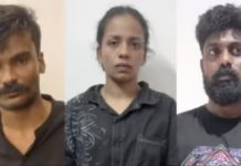 രഹസ്യ വിവരത്തിന്റെ അടിസ്ഥാനത്തില് ലോഡ്ജില് പരിശോധന; യുവതി ഉള്പ്പടെ മൂന്ന് പേര് എംഡിഎംഎയുമായി പിടിയില്