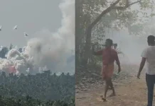 പുക ഉയർന്നതോടെ നാട്ടുകാർ ഓടിയെത്തി; മുണ്ടത്തിക്കോട് വെടിക്കെട്ട് പുര അപകടത്തിൽ മൂന്ന് മരണം