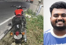 ബൈക്ക് നിയന്ത്രം വിട്ട് മെട്രോയുടെ മീഡിയനിലേക്ക് ഇടിച്ചു കയറി; യുവാവിന് ദാരുണാന്ത്യം