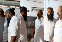 വോട്ട് ചെയ്യാൻ ബൂത്തിൽ കയറിയത് അനുയായിക്കൊപ്പം; കെ. സുധാകരനെതിരെ പരാതി നൽകി യുവമോർച്ച