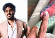 ചെന്നൈയിൽ വോട്ട് ചെയ്ത് ദുൽഖർ സൽമാൻ
